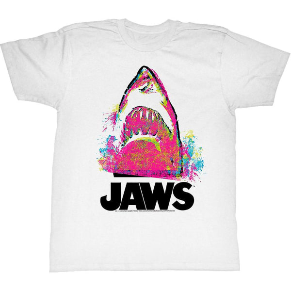 T-shirt med färgfläckar - Jaws XXXL