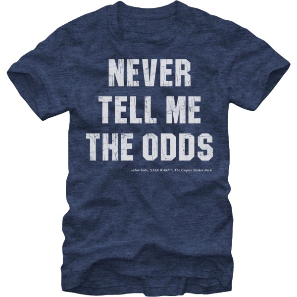 Never Tell Me The Odds Star Wars T-shirt M