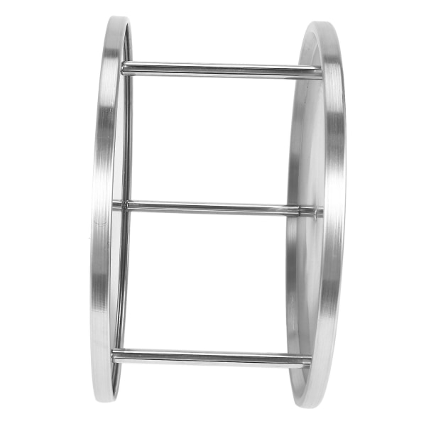 2X Krydderstativ Rustfritt Stål Organizer Skuff 360 Grader Dreibar Rotasjon 2 Braketter