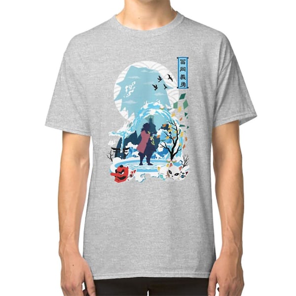 Giyu Tomioka Minimalism T-shirt white XL