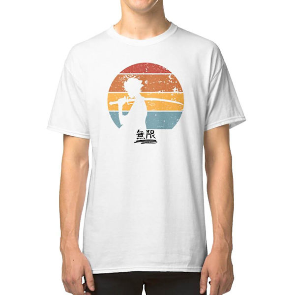 Samurai Champloo Mugen Sunset Silhouette, Mugen Samurai Champloo Sort Tekst T-shirt M