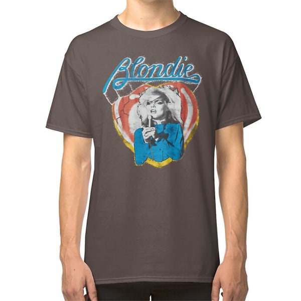 Blondie Distressed Design T-skjorte black M