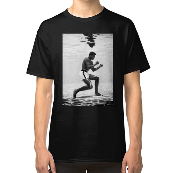 Muhammad Ali Under Water Fighting Position T-shirt S