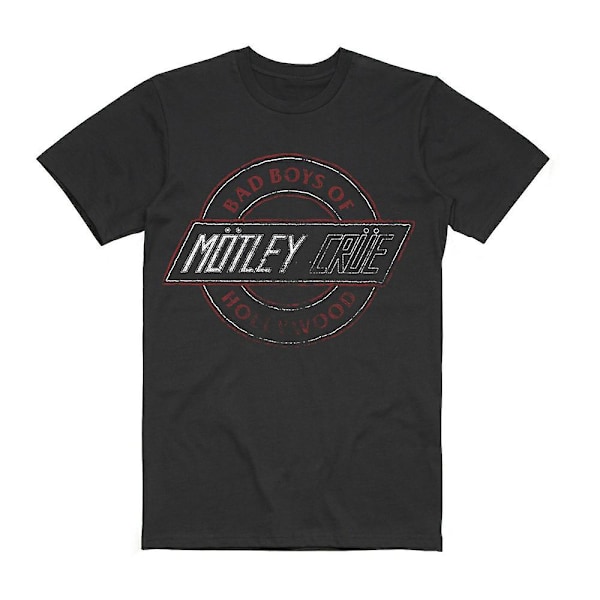 Motley Crue Bad Boys Circle Seal T-shirt XL