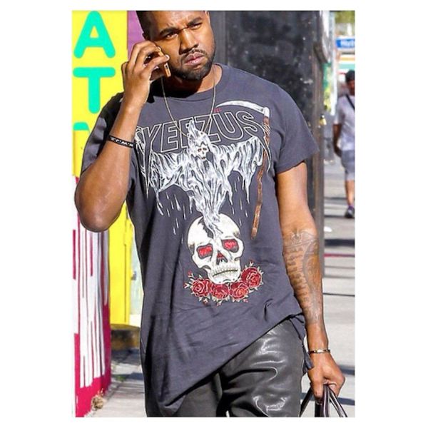 Yeezus Tour T-shirt Dödsängeln Kanye West Paris S