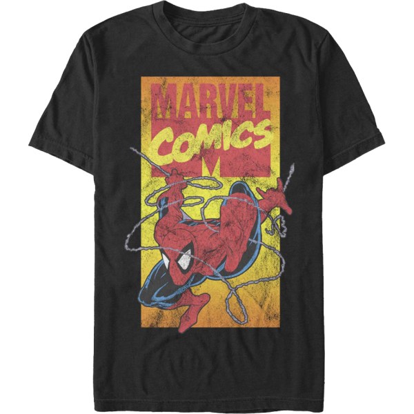 90-luvun Marvel Comics -logoinen Spider-Man -T-paita Uusi XXXL