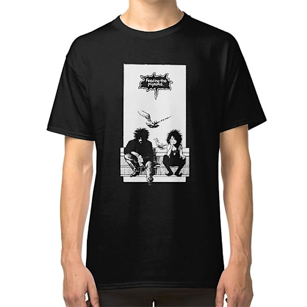 Feeding the Pigeons (hvit) T-skjorte XL