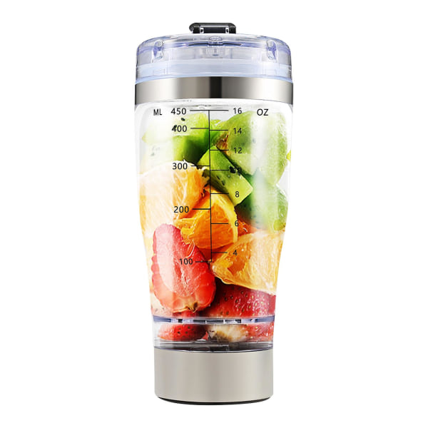 450ml Automatisk Bärbar Mixer med Batteridrift Självvirvlande Milkshakekopp Elektrisk Kaffemugg