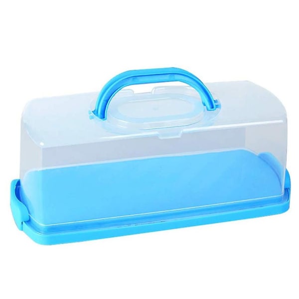 Portable Bread Box Plastic Rectangle Food Storage Cabinet Holder With Handle Bread Cake Container