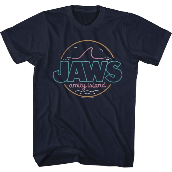 Neon Amity Island Skilt Jaws T-skjorte XL