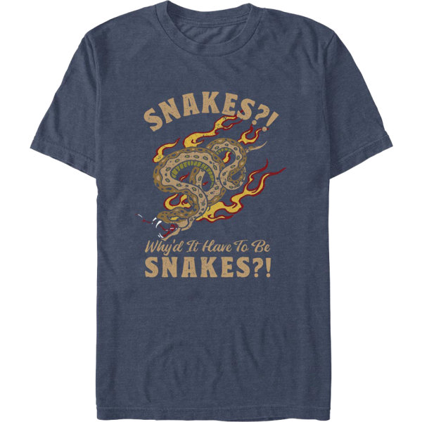 Why'd It Have To Be Snakes Indiana Jones T-paita M