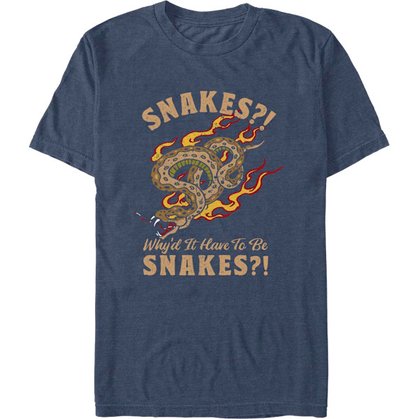 Why'd It Have To Be Snakes Indiana Jones T-shirt M