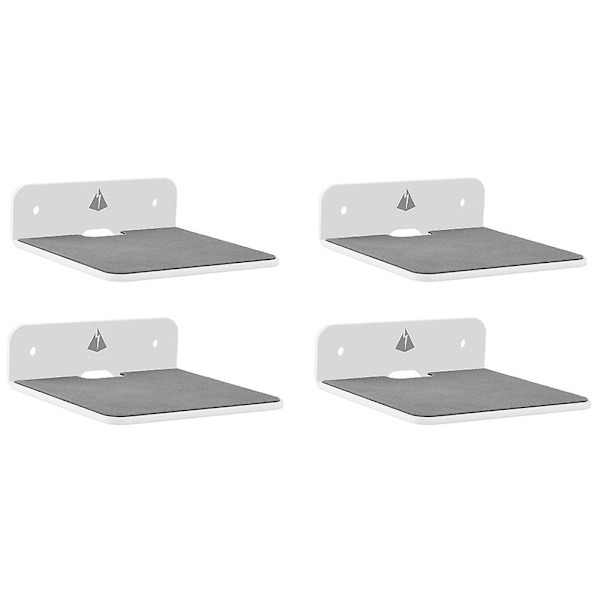 4-pack väggmonterade hyllor för högtalare, Bluetooth-högtalare i akryl, väggmonterad hylldisplay, webbkamera, Cel
