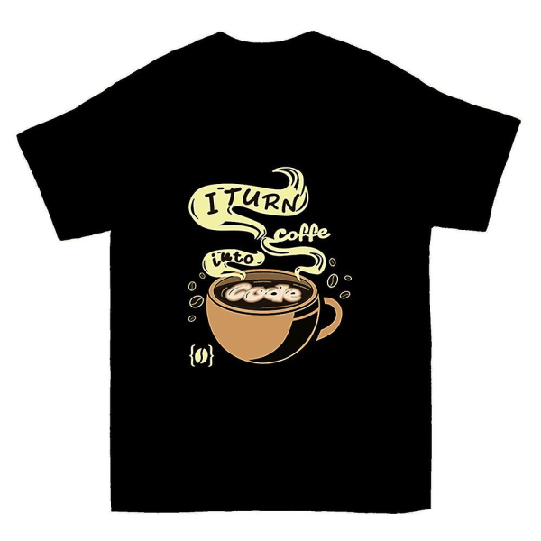 Jag Förvandlar Kaffe Till Kod T-shirt M