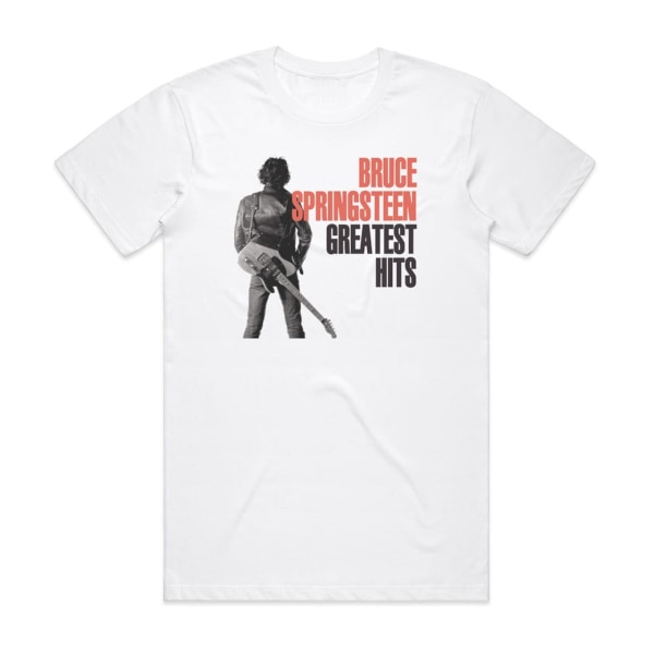 Bruce Springsteen Greatest Hits Album Cover T-skjorte Hvit M