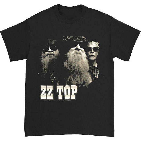 ZZ Top Mustavalkoinen Valokuva 2014 Kiertue T-paita XL