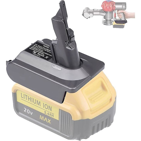 V7 Batteriadapter Dw20v7 för 20V Litiumbatterikonvertering till V7-serien Dammsugare