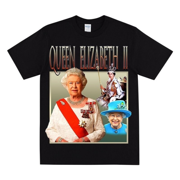 QUEEN ELIZABETH II Hyldest T-shirt Black XXXL