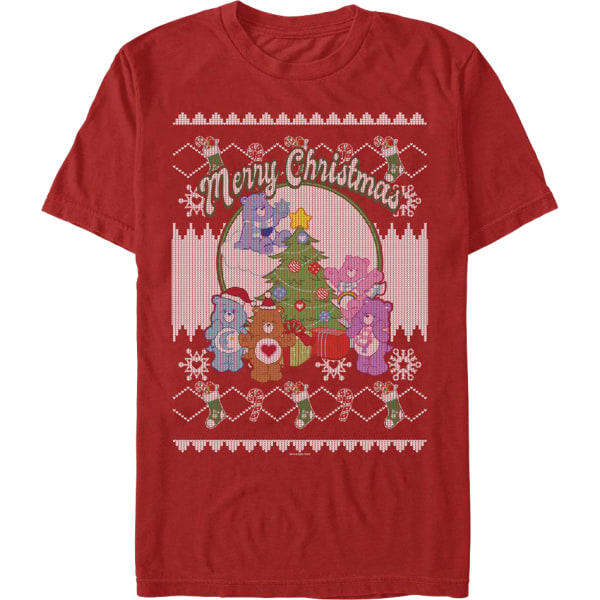 Merry Christmas Falsk Fultröja Care Bears T-shirt L