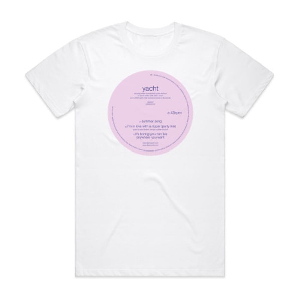 YACHT Summer Song Album Cover T-shirt Vit XXL