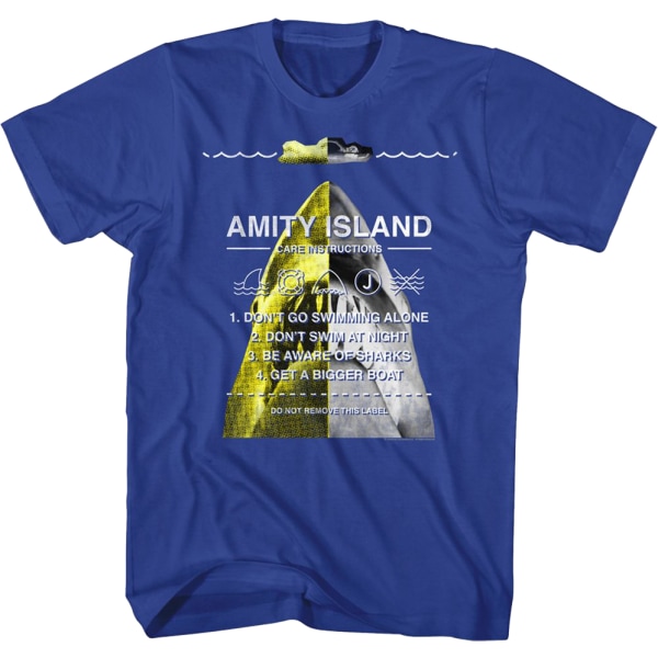 Amity Island Stellerinstruksjoner Jaws T-skjorte XXXL