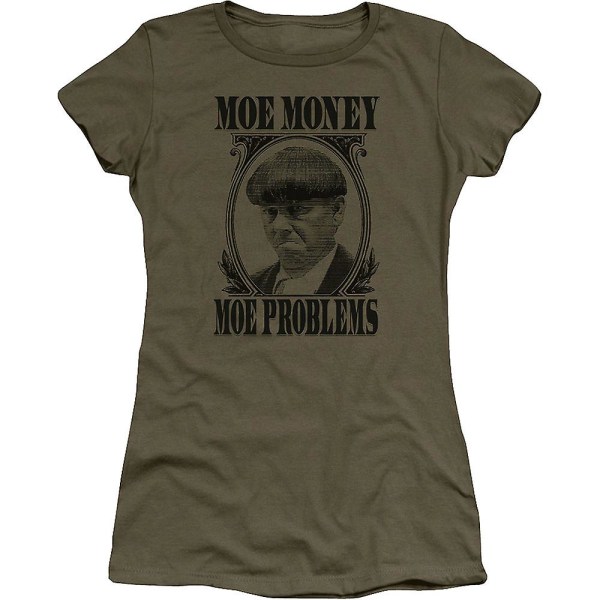 Junior Moe Money Moe Problems Tre Stooges T-shirt XXL