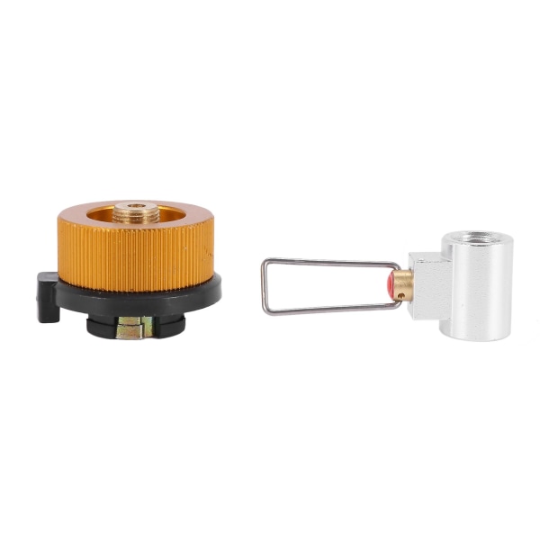 2x Konverteringsadapter Camping Gasspis Adapterventil Tank Gasomvandlare Växlare Påfyllning