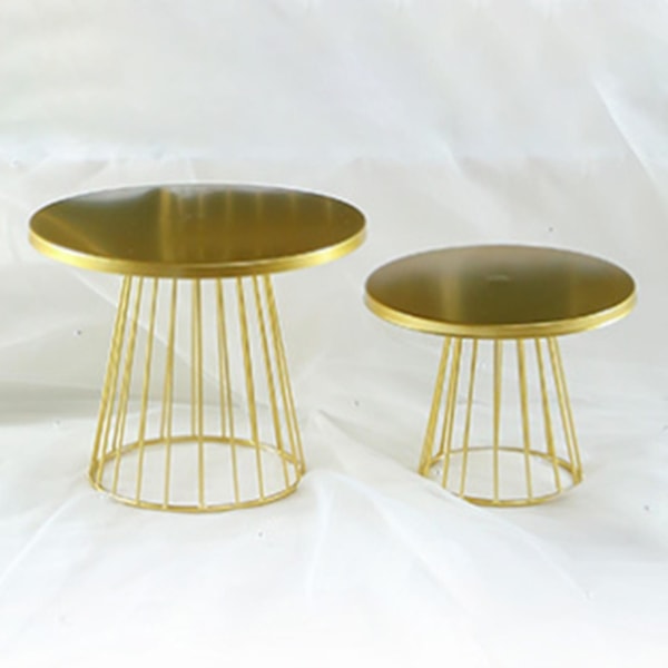 2 stk. Metal Kage Stativ, 8/10 Tommer Søjle Cupcake Display Stativ Dessert Bakke Pie Plade