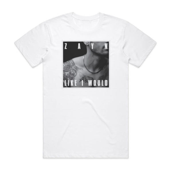 ZAYN Like I Would Album Cover T-shirt Hvid S