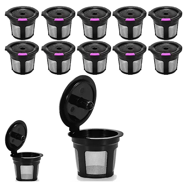 Återanvändbara K-koppar, 12-pack kaffefilter, passar Keurig 1.0 och 2.0 bryggare