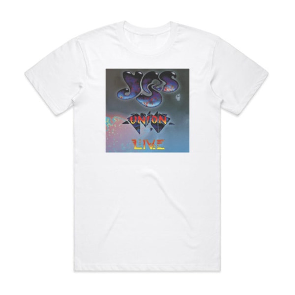 Yes Union Live 1 Album Cover T-skjorte Hvit L