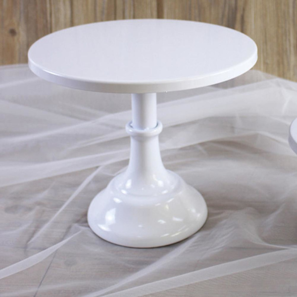 Metallisk kakefat Rund Sokkel Dessertfat Cupcake Display Stativ Bursdag Bryllup Brett