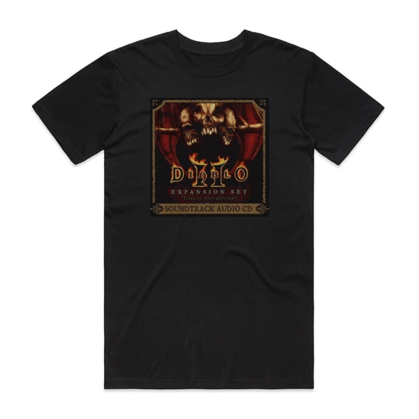 Matt Uelmen Diablo II Lord of Destruction Album Cover T-shirt Sort L