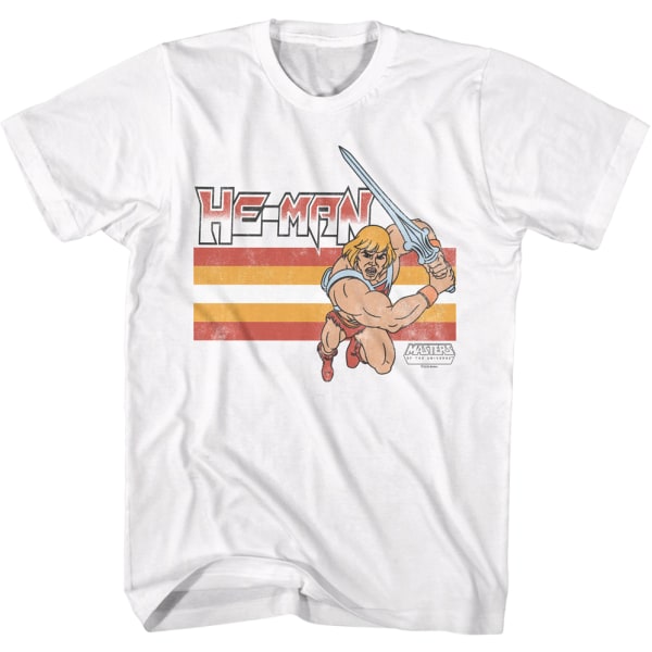 He-Man Retro Stripes Masters of the Universe T-skjorte M