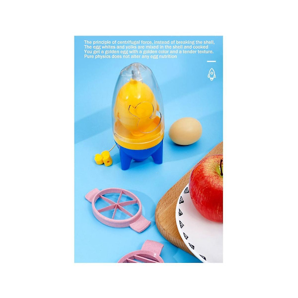 Egg Yolk Shaker - Miksing Visp Egg Rotasjonsvisp Mikser Pannehåndtak Manuell Egg Shaker Verktøy Kjøkkenselskap