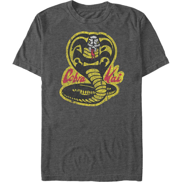 Distressed Logo Cobra Kai T-shirt L