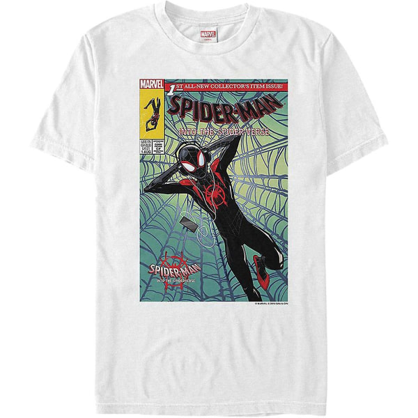 T-shirt med Spider-Man Into The Spider-Verse serietidningsomslag XXXL