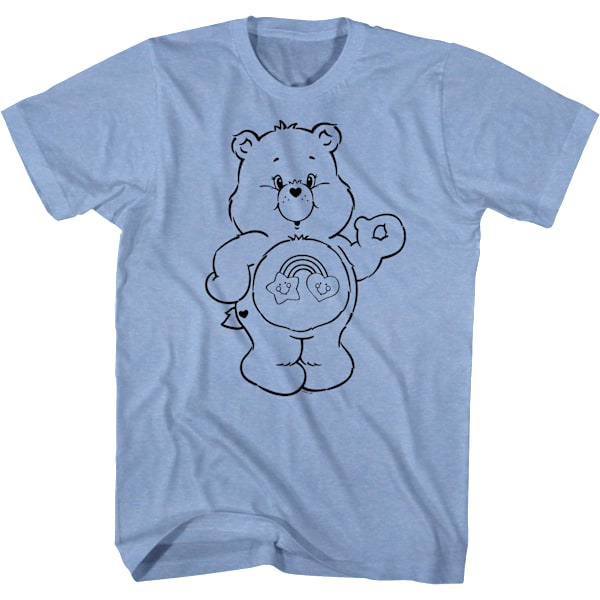 Best Friend Bear Outline Care Bears T-shirt L