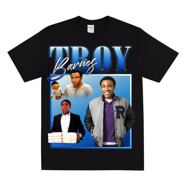 TROY BARNES Homage T-shirt Black S