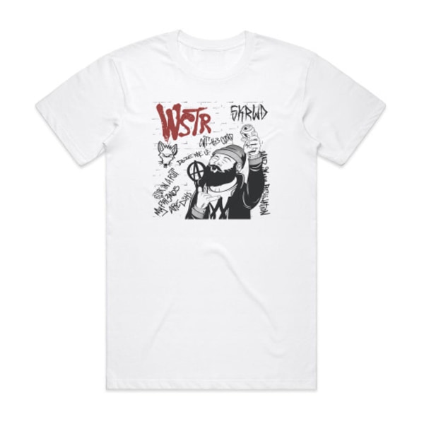 WSTR Skrwd Album Cover T-Shirt Vit M