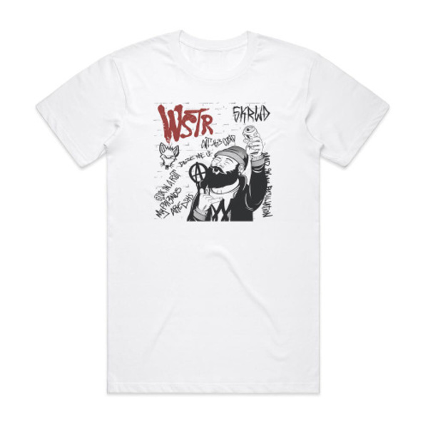 WSTR Skrwd Album Cover T-skjorte Hvit M