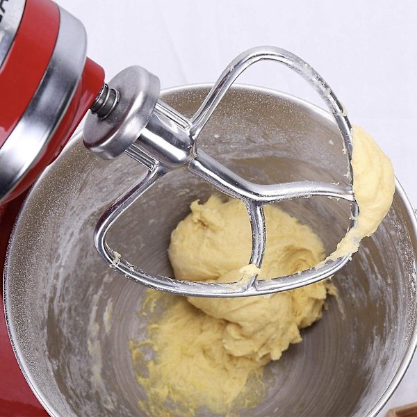KitchenAid Visp i Rostfritt Stål, Platt, 4,5 Qt - 5 Qt Kökslutande Stativvisptillbehör