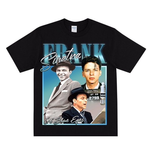 FRANK SINATRA Homage T-shirt Black L