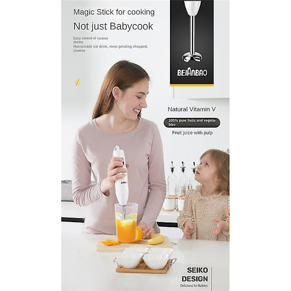Bei'anbao 4-i-1 Multifunktionell Matberedare Köttkvarn Kökshandhållen Matberedare Babymat