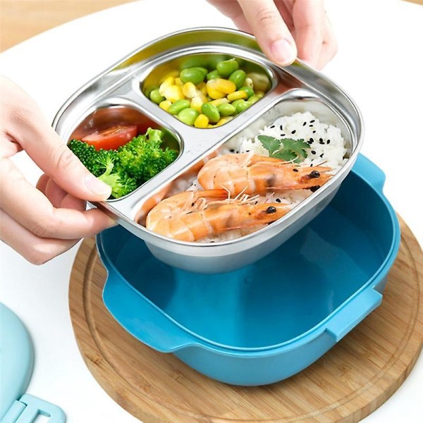 Värmeisolerande lunchbox i rostfritt stål, hälsosam matförvaringsbehållare för studenter, skola, kontor, måltidsblogg