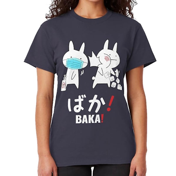 Baka anime manga, baka-kani slap, kawaii lahja T-paita black