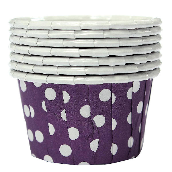 100 st Cupcake-papper Bakformar Muffin Rosa
