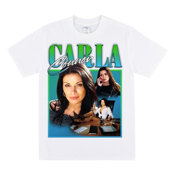 CARLA CONNOR Hyldest T-shirt Til Coronation Street Fans White S