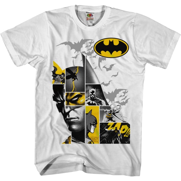 Caped Crusader Collage Batman T-paita Uusi M