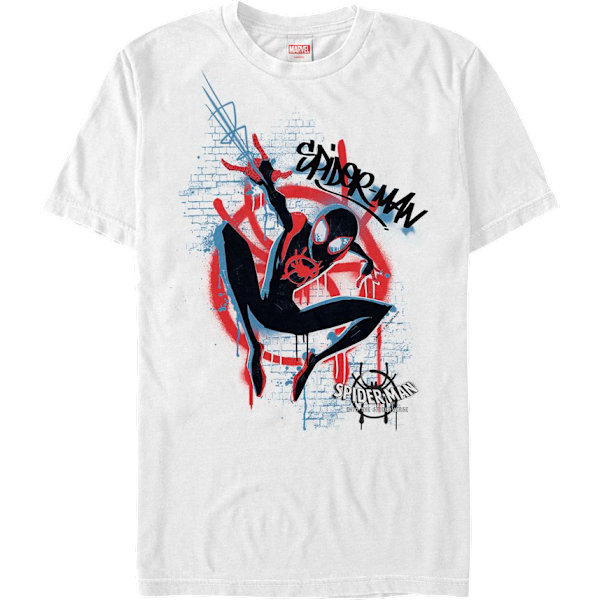 Graffiti Spider-Man Into The Spider-Verse T-skjorte Ny M